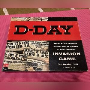 Rare Vintage 1965 Avalon Hill D-Day Invasion Game